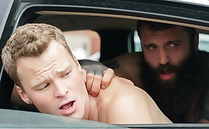 Stepson and Stepdad Have a Hot Fuck Sesh in The Car - Dadperv