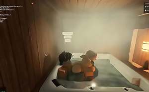 Roblox Whore Rides a stranger in a hottub!