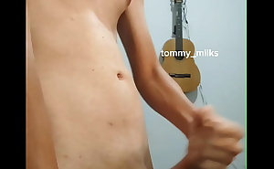 Horny masturbating and cumming in front webcam