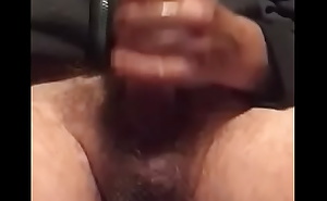 Grampa up close well lubed hard little cock
