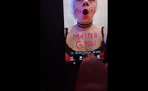Latvian slut Armands Lusis now named web whore sissypetty watching @MasterG 1066 cum tribute is so very excite that masturbating fake penis her clit in chastity begin spontaneous squirting
