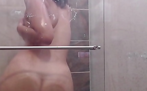 I touch my pussy while I shower I'm a slut who loves sex