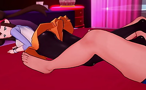 Pokemon Rosa (adult version) foot fun in love hotel