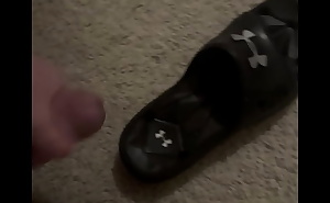 My hot stepsister let me cum in her sandal as a birthday gift
