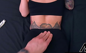 Tattooed MILF Lily Lane Sucks And fucks Alex Legend's Huge Cock!