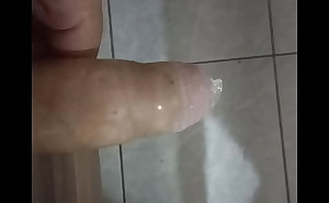 Pissing inside condom
