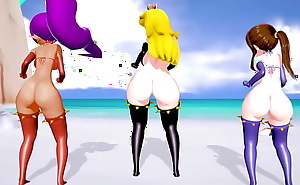 「Peach and Hat and Shantae」 Crab Rave 【Strip Version】