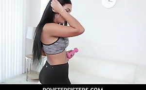 PovStepsisters  -  Fucking Latina stepsister With Big Butt In Her Black Sundress- Alina Belle