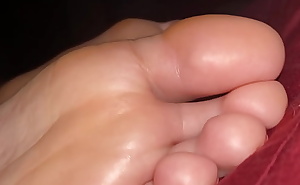 Feet In Your Face! Looking At Her Toes And Soles Close-Up