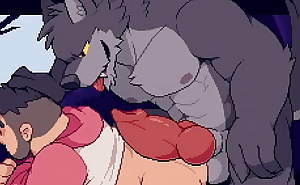 pixelated werewolf fuck