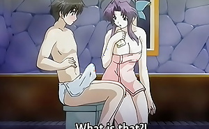 Step Mom gives a Bath to her 18yo Step Son - Hentai Uncensored [Subtitled]