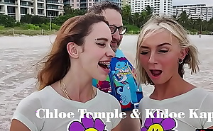Double vaginal loving Chloe Temple getsw two second creampies in threesome with Khloe Kapri