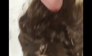Cuming on a doll's hair