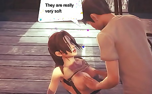 Lara croft cosplay hentai having sex with a man in new animated hentai manga video