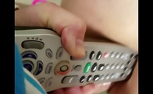 Wife has Channel Changer in Her Asshole