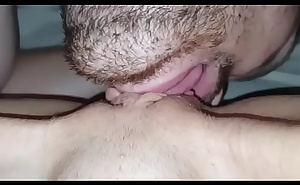 Queef queen pussy licking close up