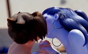 3D Hentai: Overwatch Widowmaker and Tracer Fucked Uncensored 3D