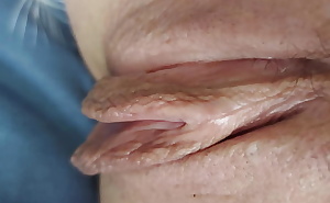 my wet shaved pussy closeup