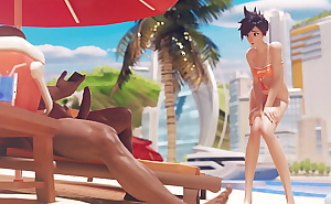 Tracer on the beach