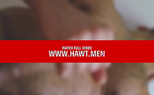 hung hairy muscle step dad stroking his big cock