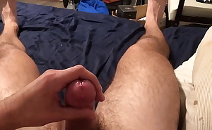 Hot athletic guy has toe spreading orgasm