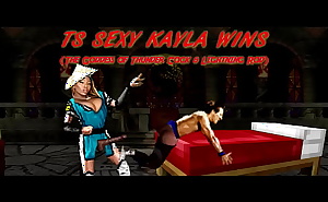 TS Sexy Kayla Finishes Johnny Cage (Transsexality)