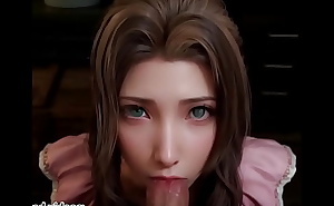 Final Fantasy 7 Aerith Deepthoreat Blowjob Uncensored Hentai AI Generated