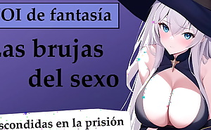 Las brujas del sexo. A escondidas en la prisión. JOI completo en español.