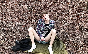 Extreme! Hottest Teen Masturbates His Big Dick Outdoors /Uncut / Perfect Dick Size / Sexy /Fit