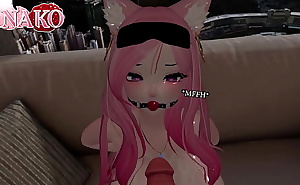 I get GAGGED and BLINDFOLDED while you CUM all over MY CATGIRL body!!!!