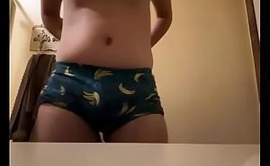 Teen Boy Gets Ready For Bed But Gets Horny In His Tight Pajamas And CUMS!
