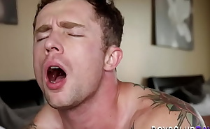 Gay stud gets ass eaten and fucked