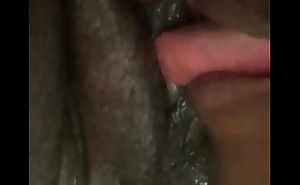 Licking the nut out some bbw pussy