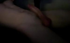 Stroking my hard cock until I cum all over