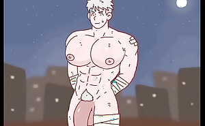 Anime~Muscle white guy's big chest and dick~(watch more ：patreon XXX video /AndyLin)