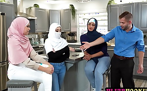 Arab teen virgin coming to America and taught American ways by her friends