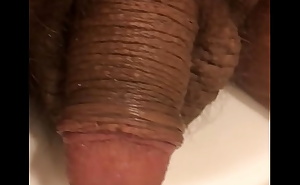 . My soft cock masturba-te bathroom Banheirao