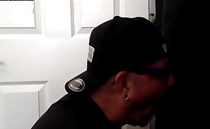 Gloryhole gaydaddy is so hungry for good dick to suck