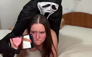 Blowjob for Ghostface fucked my pussy and ass