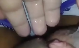 Hot sweet cream pussy cum fingering