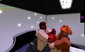 Some random girl gets threesome in roblox