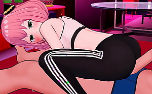 Anya Adult version wearing gym outfit in Love Hotel (Spyxfamily)