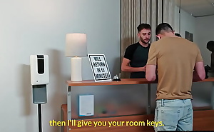 Strangers meet in hotel room for a fuck
