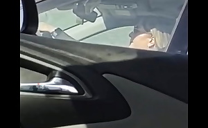 Pulling up next to a blond chick flash my dick- she acts like she doesn't see but shakes her head ever so slightly in disapproval