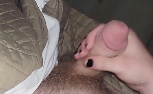 Daddys jerking his big cock