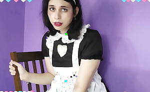 Hottie tranny maid DaniTheCutie has to suck your dick and get fucked in order to keep her job