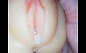 19 year old guy fucking and creampie a pocket pussy