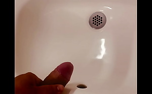 BIG COCK HORNY LATINO FACELESS ADONIS FIRST APPEARANCE QUICKIE SOLO JERK AND CUMS IN PUBLIC RESTROOM