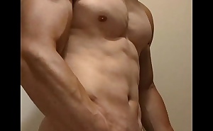 Muscle Jock Jerking Off After Gym