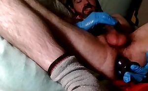 gay bear hairy otter SLUT pisses all over himself and cums
